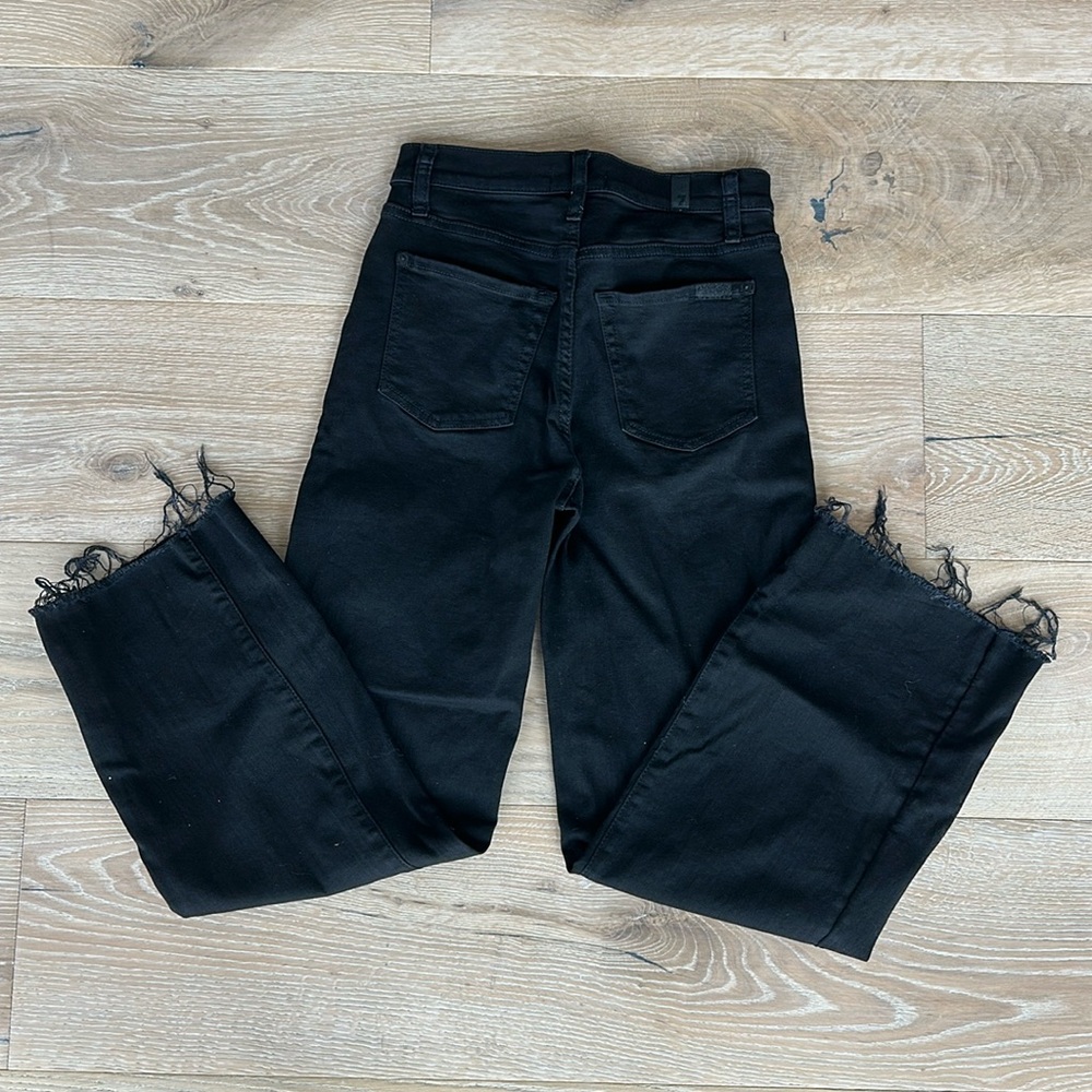 7 for All Mankind Black Cropped Alexa Size 24